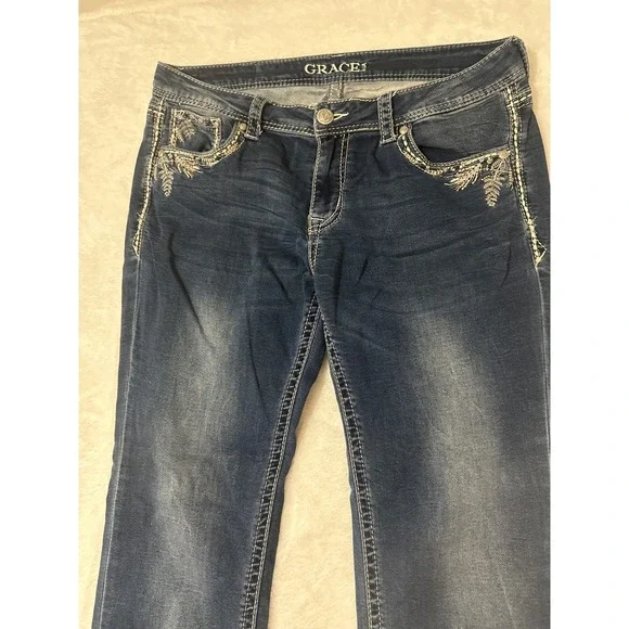 GRACE in LA Womens Bootcut Jeans  Size 30 Waist - Picture 2 of 10
